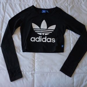 Adidas Long Sleeve Crop Top